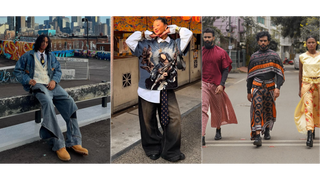 Models in Luxury Street Style Clothes