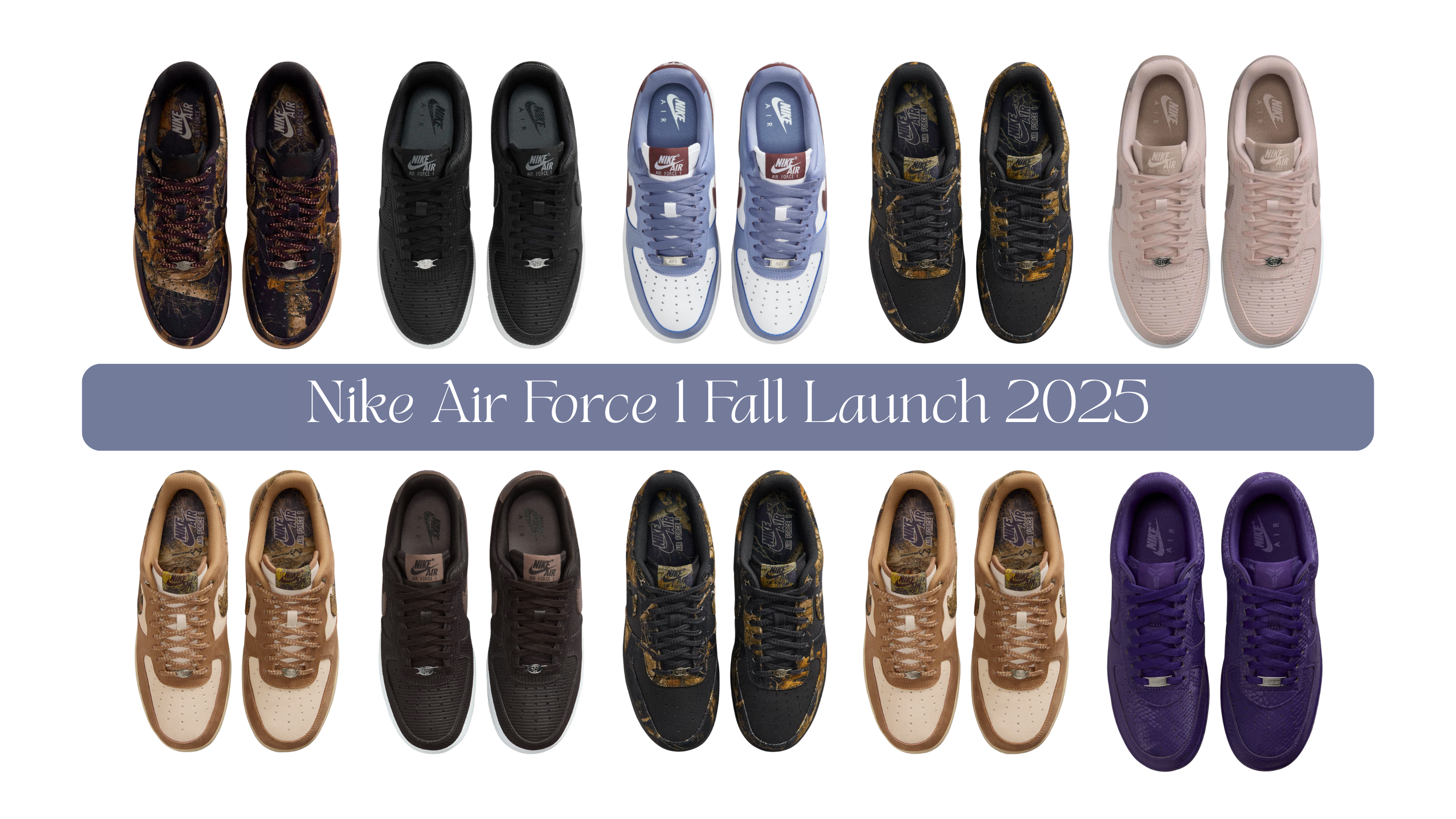 Nike Air Force 1 Fall Launch 2025 | Latest AF1 Releases – Holy Grails