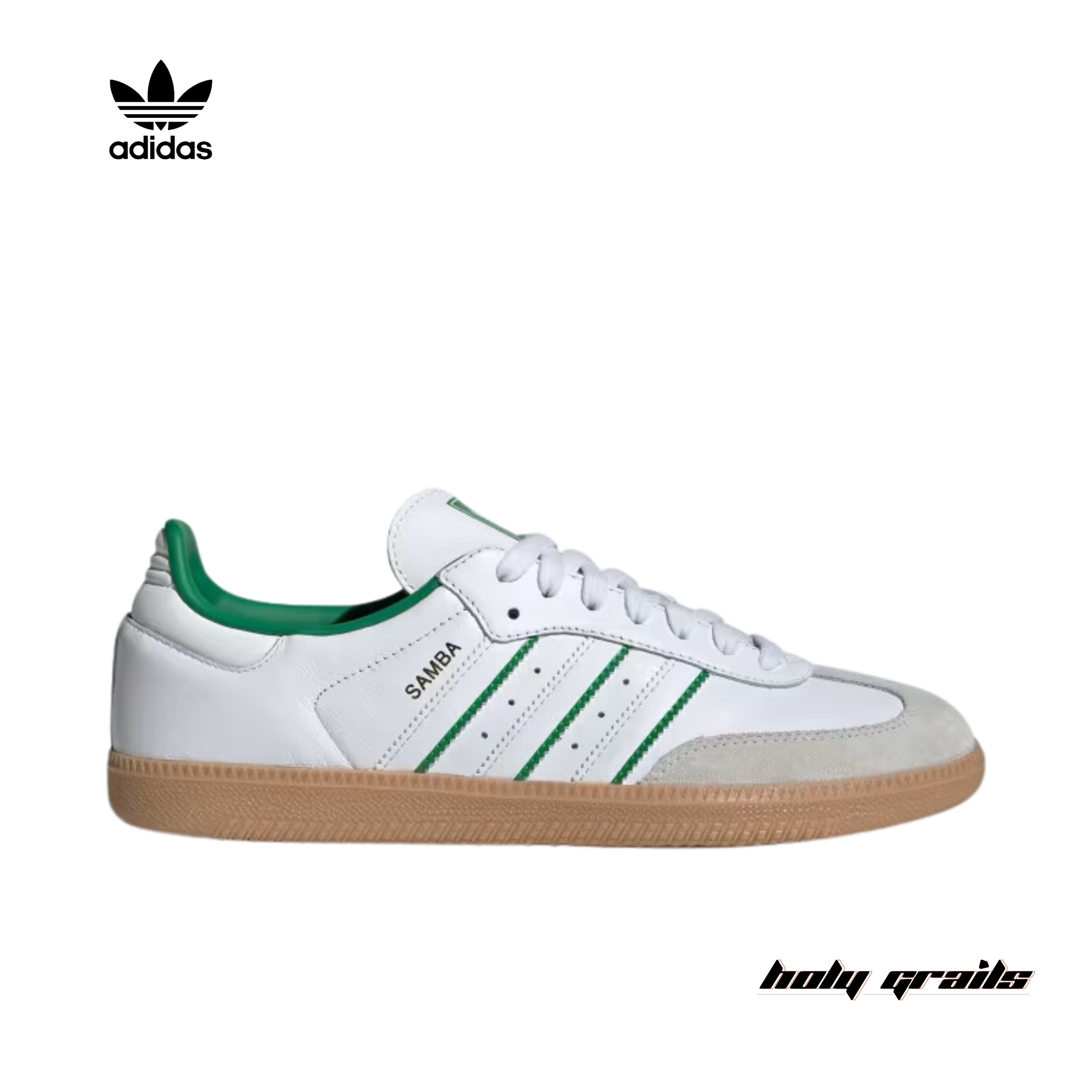 Adidas Samba OG 'Cloud White Green' - Main Image