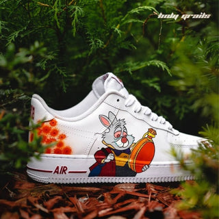 Air Force 1 x Alice In The Wonderland Favorite Cartoon Themed Hand Painted Custom Kicks - Side