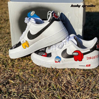 Air Force 1 x Among Us Favourite Cartoon Themed Hand Painted Custom Kicks - Sides 1