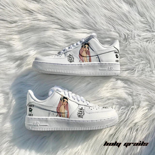 Air Force 1 x Ariana Grande Music Themed Custom Kicks - Both SidesAir Force 1 x Ariana Grande Music Themed Custom Kicks - Both Sides