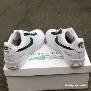 Air Force 1 x Aston Martin Speed Thrilled Themed Hand Painted Custom Kicks - Back Side