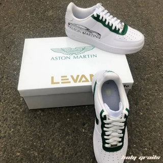 Air Force 1 x Aston Martin Speed Thrilled Themed Hand Painted Custom Kicks - Top