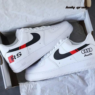 Air Force 1 x Audi Speed Thrilled Hand Painted Custom Kicks - Both Sides in Box