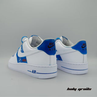 Air Force 1 x BMW Blues Speed Thrills Themed Hand Painted Custom Kicks - Back Side