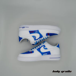 Air Force 1 x BMW Blues Speed Thrills Themed Hand Painted Custom Kicks - Sides