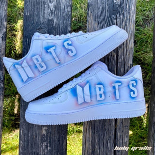 Air Force 1 x BTS Jr. Korean Themed Hand Painted Custom Kicks - Sides 2