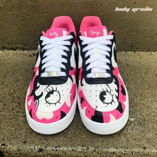 Air Force 1 x Betty Boop Favourite Cartoon Themed Hand Painted Custom Kicks - Front