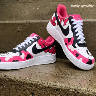 Air Force 1 x Betty Boop Favourite Cartoon Themed Hand Painted Custom Kicks - Inner Sides