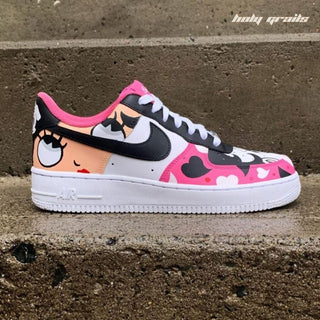 Air Force 1 x Betty Boop Favourite Cartoon Themed Hand Painted Custom Kicks - Side