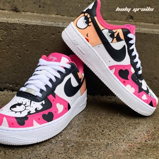 Air Force 1 x Betty Boop Favourite Cartoon Themed Hand Painted Custom Kicks - Sides