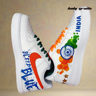 Air Force 1 x Bleed Blue Sports Themed Hand Painted Custom Kicks - Sides 2