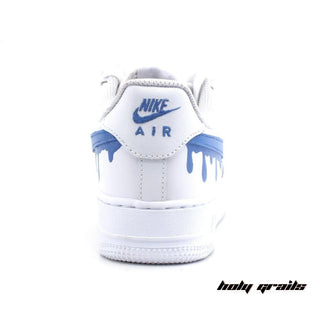 Air Force 1 x Bleeding Blue Altered Swoosh Custom Kicks - Back