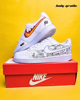 Air Force 1 x Bugatti Graffiti Speed Thrilled Themed Hand Painted Custom Kicks - Sides 1