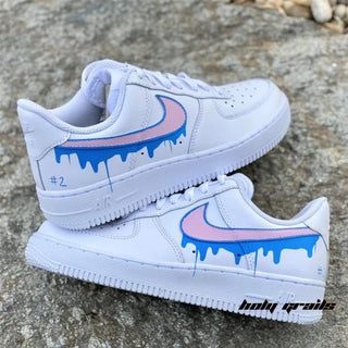 Air Force 1 x Butterfly Drip Altered Swoosh Custom Kicks - Both Sides 1