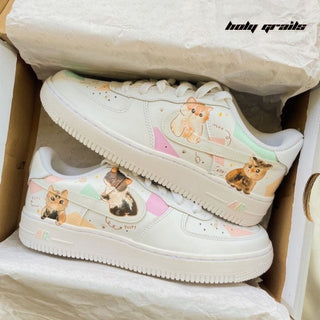 Air Force 1 x Cutie Cats Pets Themed Hand Painted Custom Kicks - Both Sides 1