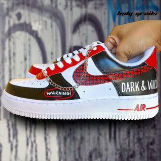 Air Force 1 x Dark & Wild Korean Themed Hand Painted Custom Kicks - Side 1