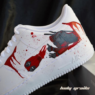 Air Force 1 x Deadpool Marvel DC Themed Custom Kicks - Side 2