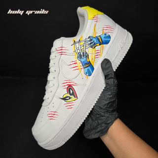 Air Force 1 x Deadpool Vs Wolverine Marvel DC Themed Hand Painted Custom Kicks - Side 2