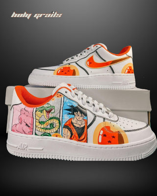 Air Force 1 x Dragon Ball Z Universe Anime Themed Custom Sneakers - Both Sides With Box