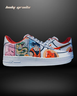 Air Force 1 x Dragon Ball Z Universe Anime Themed Custom Sneakers - Side 1