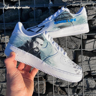 Air Force 1 x Drake Pop Culture Themed Hand Painted Custom Kicks - Side 1