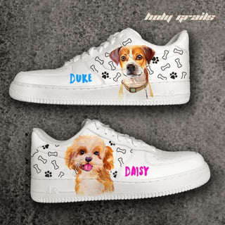 Air Force 1 x Duke & Daisy Pets Themed Custom Kicks - Both Sides