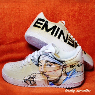 Air Force 1 x Eminem Music Themed Custom Kicks - Both Sides