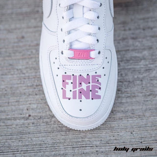 Air Force 1 x Fine Line Pop Culture Themed Hand Painted Custom Kicks - Front Top