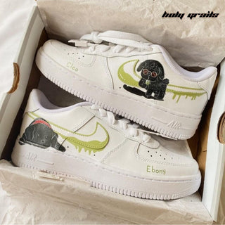 Air Force 1 x Furry Love Pets Themed Hand Painted Custom Kicks - Both Sides