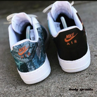 Air Force 1 x Game of Thrones Edit TV Series Themed Hand Painted Custom Kicks - Back