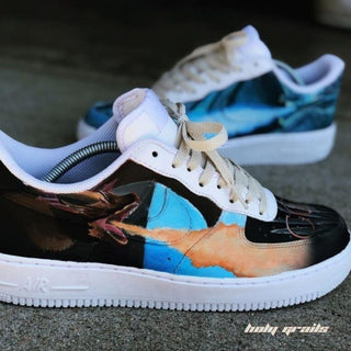 Air Force 1 x Game of Thrones Edit TV Series Themed Hand Painted Custom Kicks - Side 2