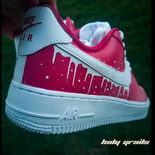 Air Force 1 x Girl’s Drip Altered Swoosh Custom Kicks - Side Back