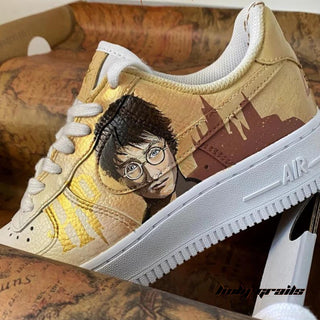 Air Force 1 x HP & Voldermot Harry Potter Series Themed Custom Kicks - Side 2 Close Up