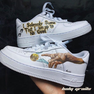 Air Force 1 x Harry Potter Quote Series Themed Custom Kicks - Both Sides