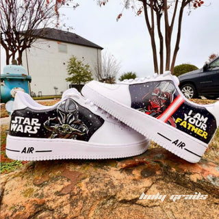 Air Force 1 x I Am Your Father Star Wars Themed Custom Kicks - Both Sides 1