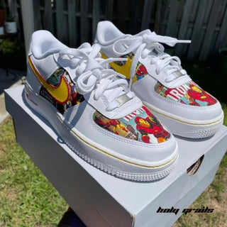 Air Force 1 x Iron Man Armor Marvel DC Themed Hand Painted Custom Kicks - Side 2