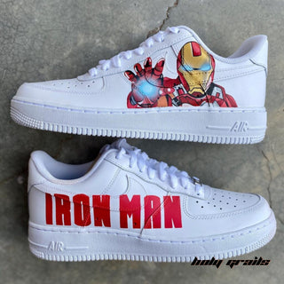 Air Force 1 x Iron Man Marvel DC Themed Custom Kicks - Both Sides