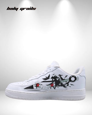 Air Force 1 x Itachi Bleed Naturo Anime Themed Custom Sneakers - Side 2