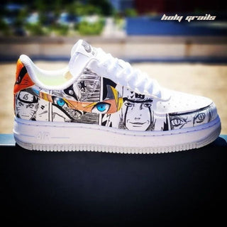 Air Force 1 x Jiraya Graffiti Naruto Anime Themed Hand Painted Custom Kicks - Side