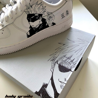 Air Force 1 x Jujutsu Kaisen Anime Themed Custom Kicks - Side 2 Close Up