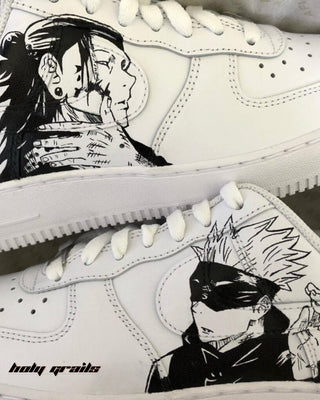 Air Force 1 x Jujutsu Kaisen Anime Themed Custom Sneakers - Both Sides