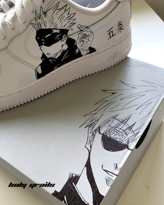 Air Force 1 x Jujutsu Kaisen Anime Themed Custom Sneakers - Side 2