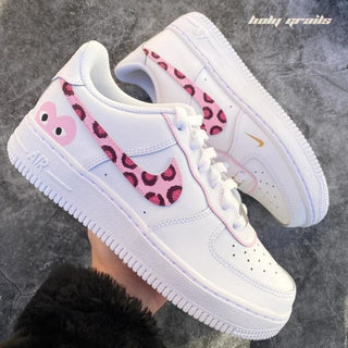 Air Force 1 x Love Like Leopard Custom Hand Painted Kick - Side 1