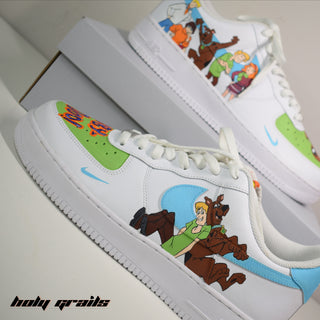 Air Force 1 x Scooby Doo Series Themed Custom Kicks - Side 1 Close Up