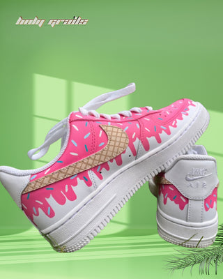 Air Force 1 x Scoop Woop Food Themed Custom Sneakers -Side & Back
