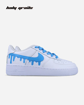 Air Force 1 x Sky Drip Altered Swoosh Custom Sneakers - Side 1