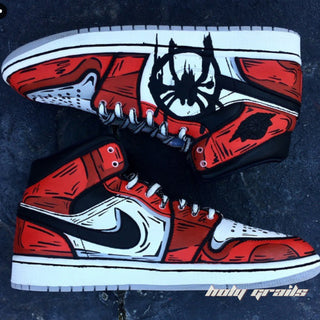 Air Force 1 x Spider Verse Marcel DC Themed Custom Kicks - Both Sides