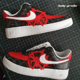 Air Force 1 x Spidy Marvel DC Themed Hand Painted Custom Kicks - Sides